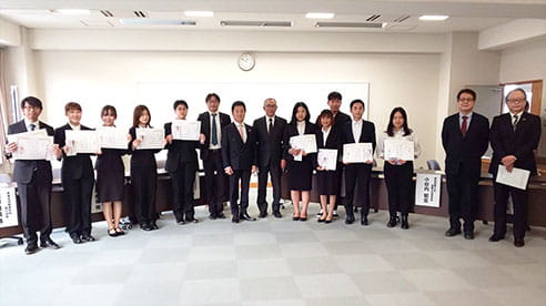第15回 奨学金プログラム 静岡産業大学 奨学金授与式