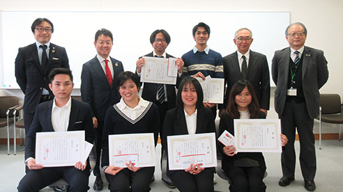 『第16回 奨学金プログラム 静岡産業大学 奨学金授与式』